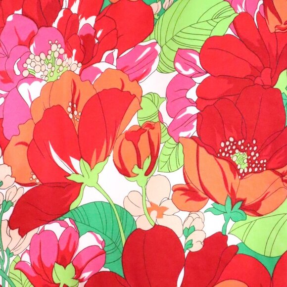 Worthington Women's 12 (M/8) 90's Y2K Colorful Floral Resort Cropped Capri Pants - Picture 7 of 9